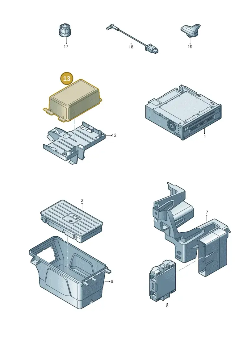 2GA035286A — Audi Q2 2.0 TDI (2016-2018) diagram 803035550, position 13