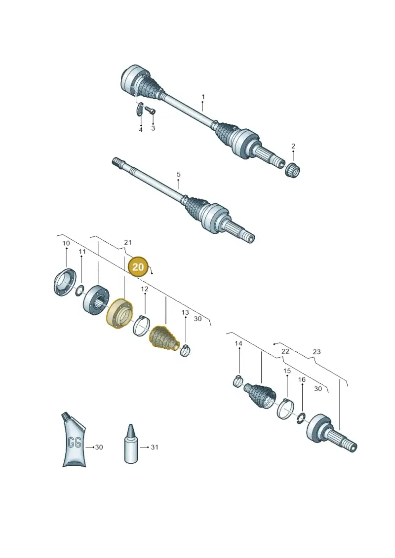 2H0498201B — Audi Q7 qu. 3.0 TDI (2009-2015) diagram 274407250, position 20