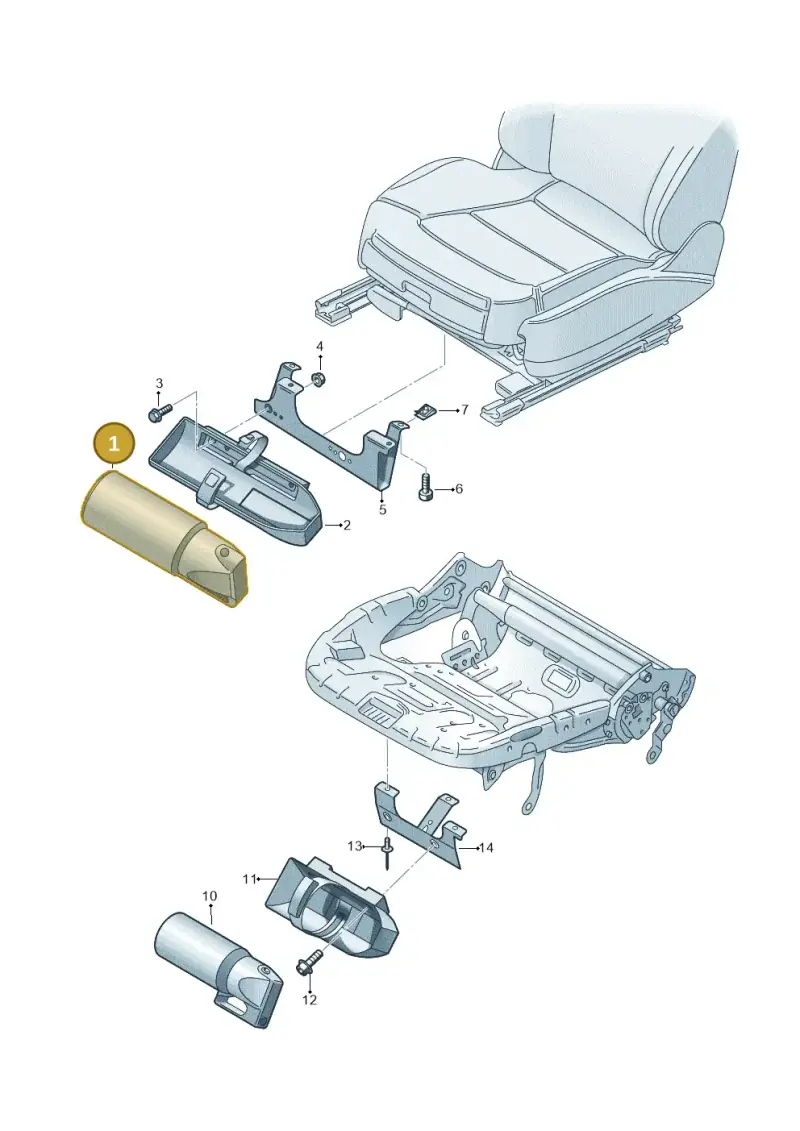 2HH860277 — Audi Q3 2.0 TDI (2014-2019) diagram 855860100, position 1