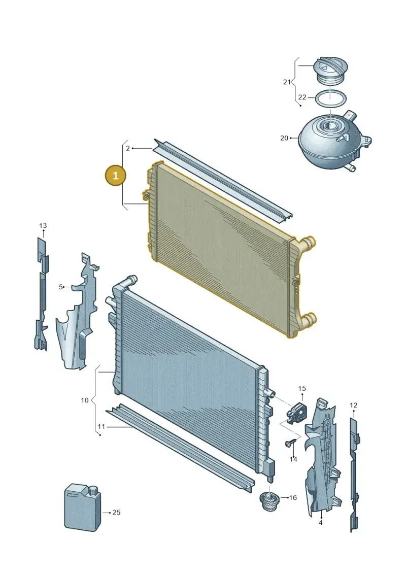 2Q0121253M — Audi A1 sportback 1.0 (2018-) diagram 746121700, position 1