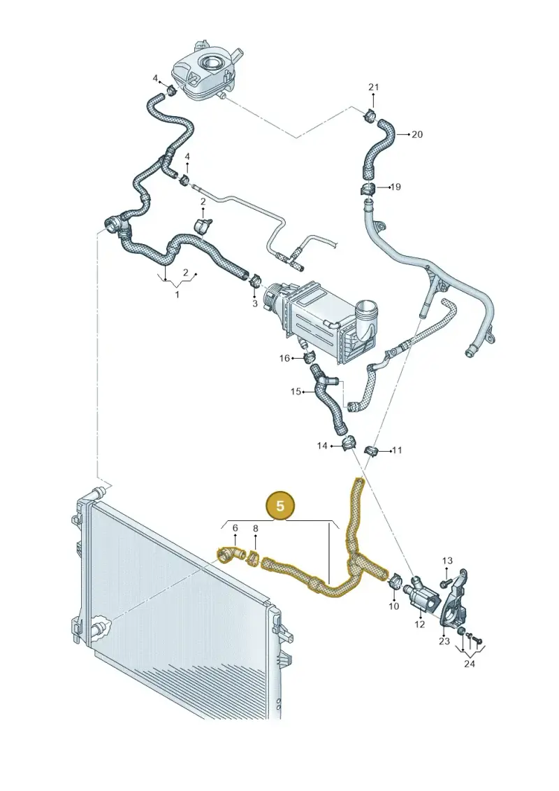 2Q0122051BC — Audi A1 sportback 1.0 (2018-) diagram 2f0121301, position 5
