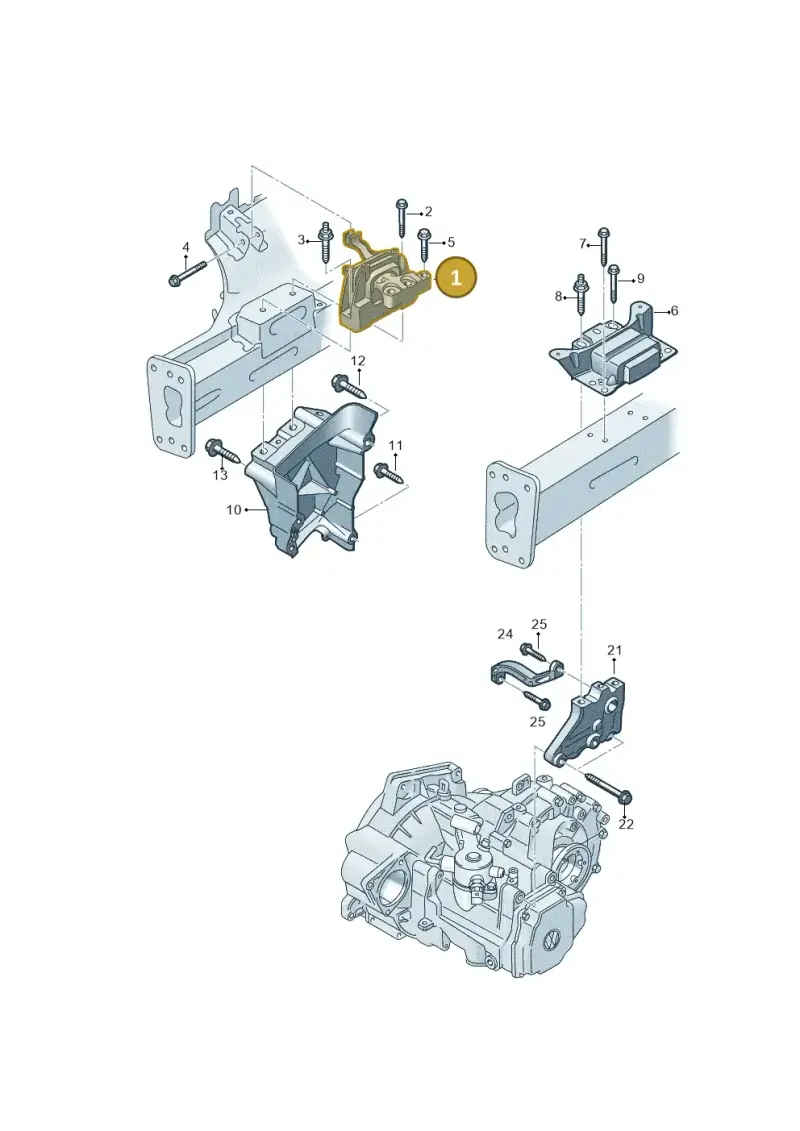 2Q0199262BM — Audi A1 sportback 1.0 (2018-) diagram 813199520, position 1