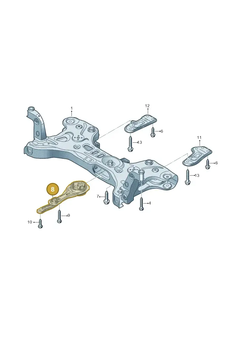 2Q0199851AK — Audi A1 sportback 1.0 (2018-) diagram 592199000, position 8