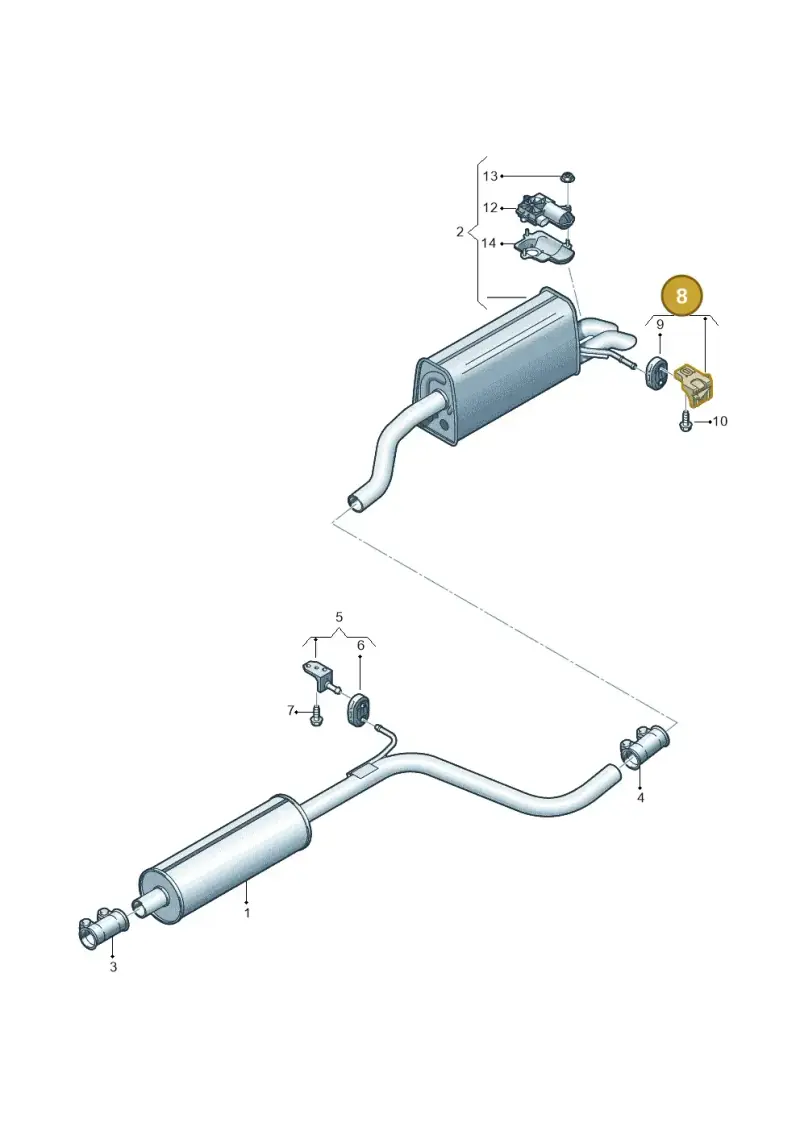 2Q0253144H — Audi A1 sportback 1.0 (2018-) diagram 592253840, position 8