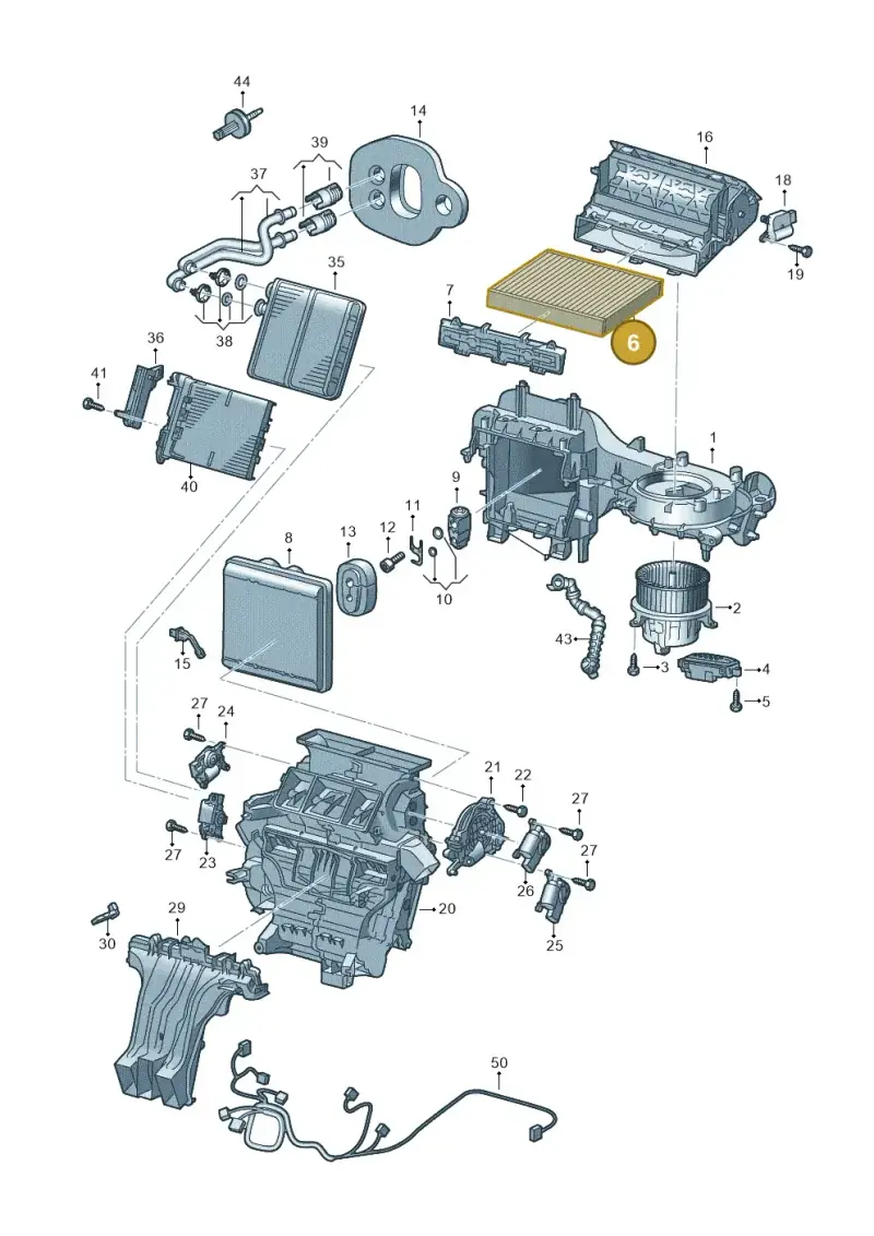 2Q0819669 — Audi A1 sportback 1.0 (2018-) diagram 837820200, position 6