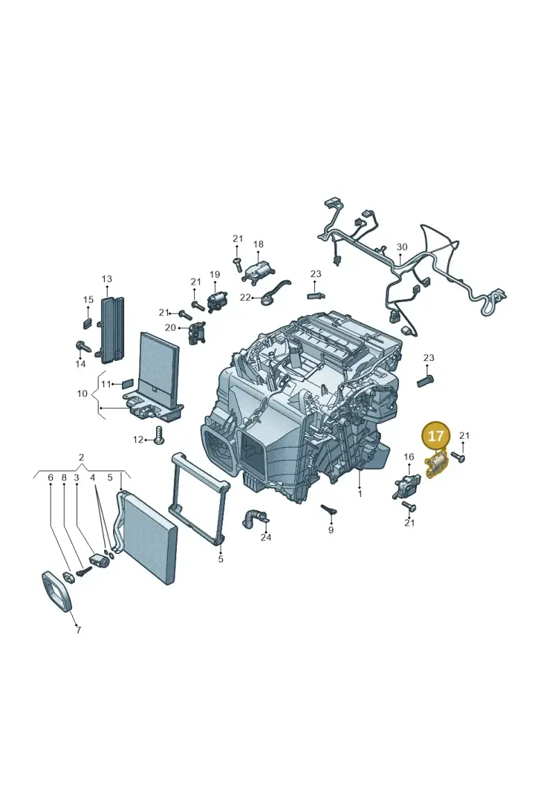 2Q0907511F — Audi Q4 Sportback (2021-2022) diagram 10a820200, position 17