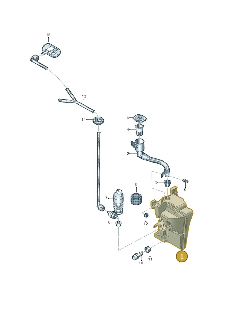 2Q0955453J — Audi A1 sportback 1.0 (2018-) diagram 592955010, position 1