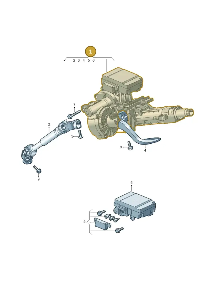 2Q2423510DF — Audi A1 sportback 1.0 (2018-) diagram 837423200, position 1