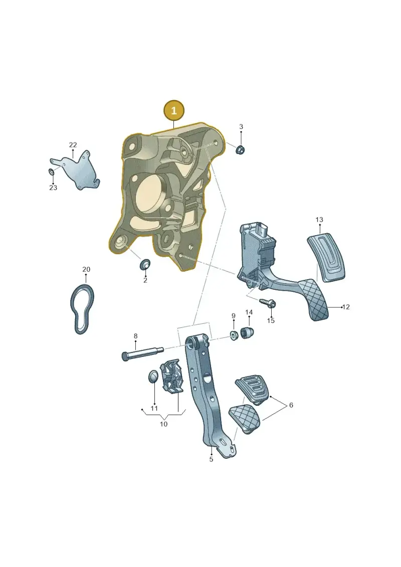 2Q2721117 — Audi A1 sportback 1.0 (2018-) diagram 592721700, position 1