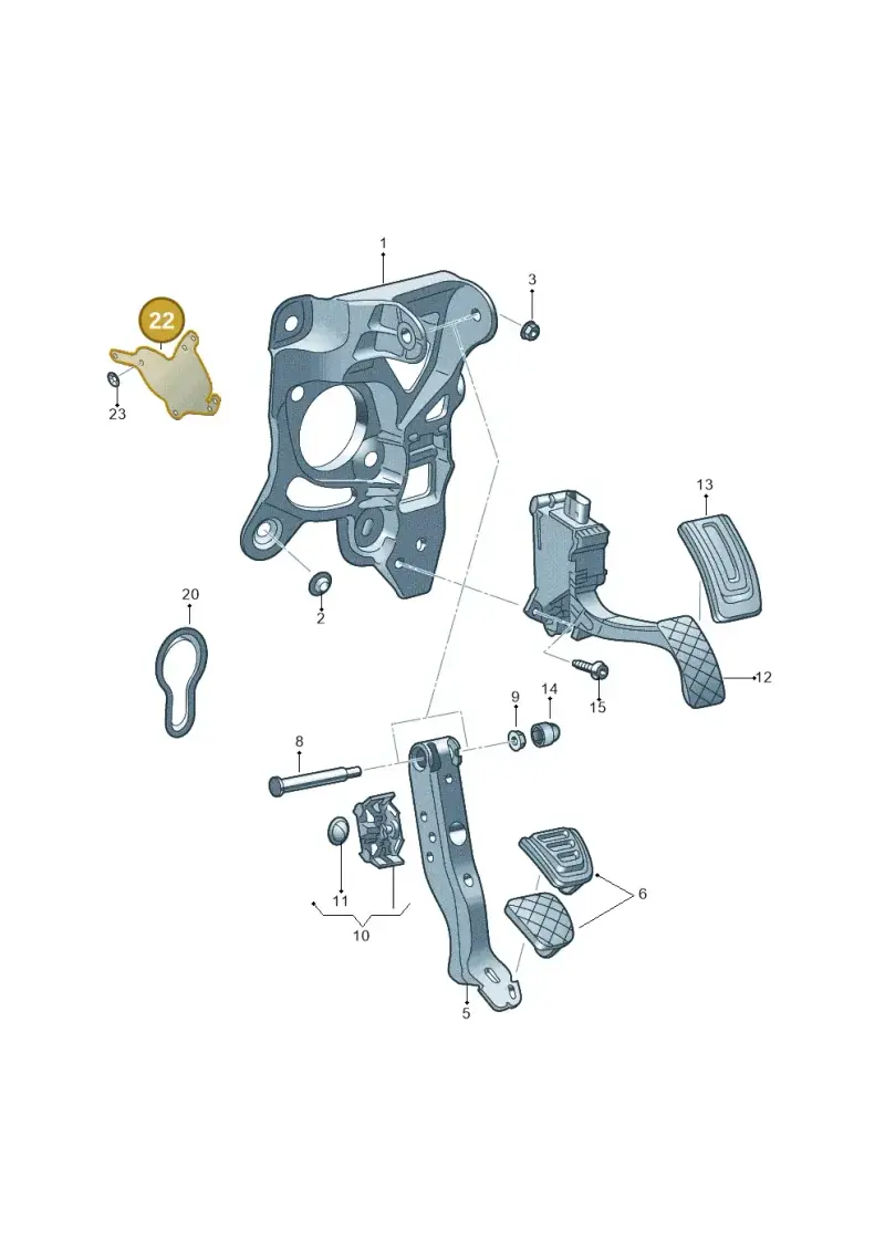 2Q2721615 — Audi A1 sportback 1.0 (2018-) diagram 592721700, position 22