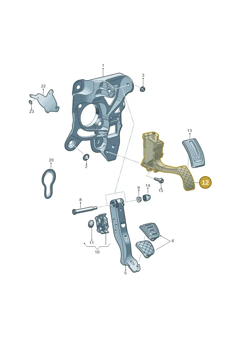 2Q2723503A — Audi A1 sportback 1.0 (2018-) diagram 592721700, position 12