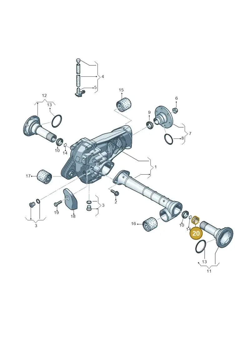 311401301 — Audi Q7 qu. 3.0 TDI (2009-2015) diagram 274409030, position 20