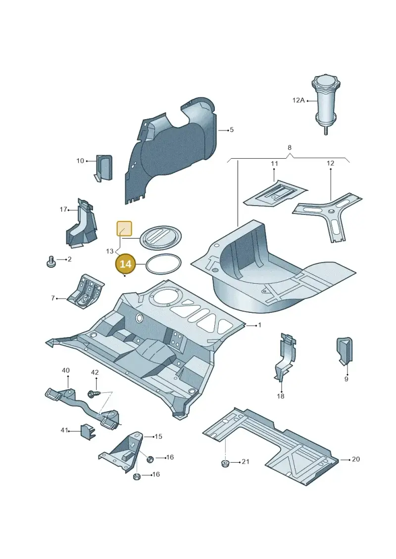 321803963 — Audi RS4 AV. QU. (2000-2001) diagram 156803500, position 14