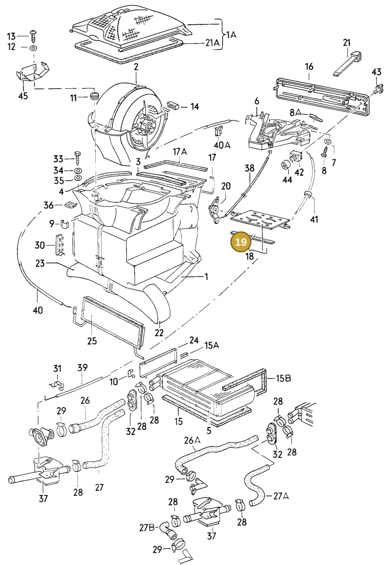 321819109 — Audi 4000 (1981-1984) diagram 003084000, position 19