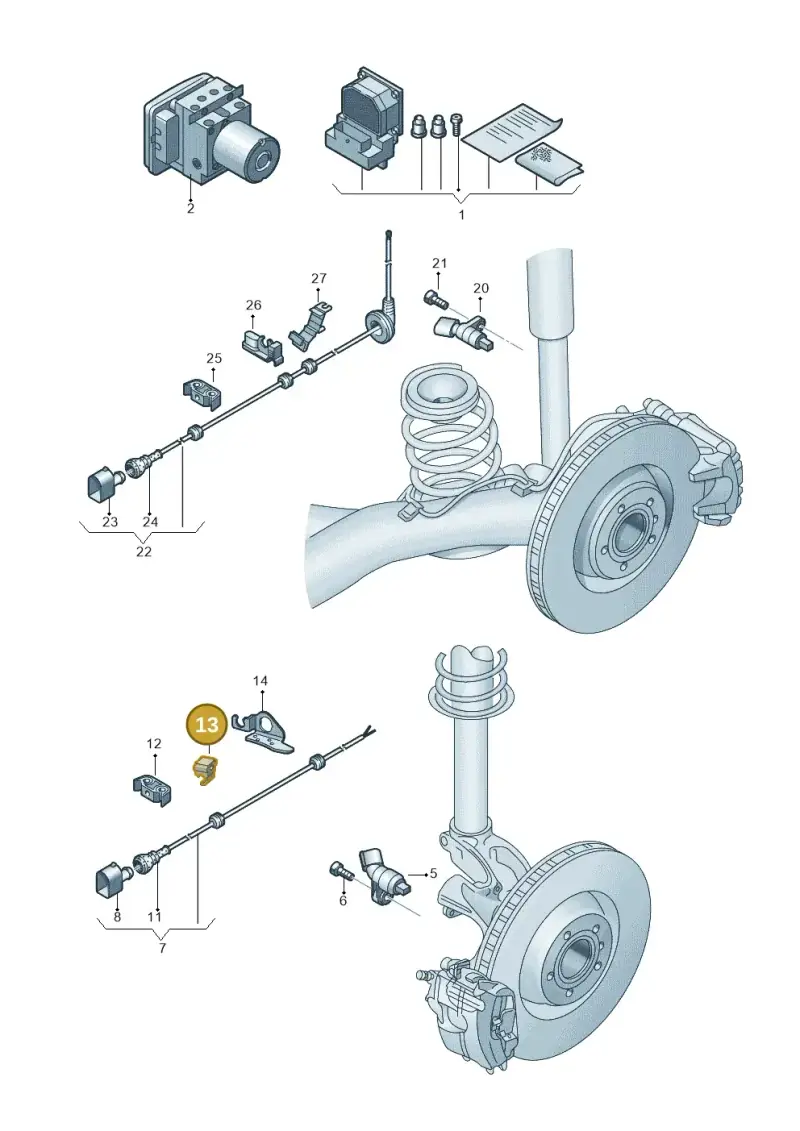 321971898A — Audi A1 Sportback (2014-2018) diagram 708927000, position 13