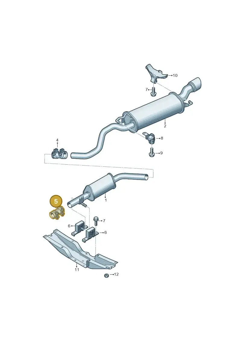 357253141A — Audi TT Coupe/Roadster (2002-2006) diagram 229253800, position 5