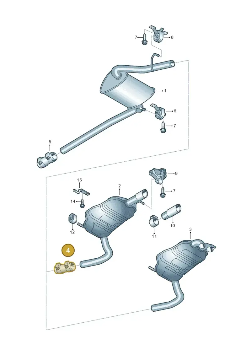 357253141A — Audi A4/S4 Cabrio./qu. (2002-2006) diagram 249253800, position 4