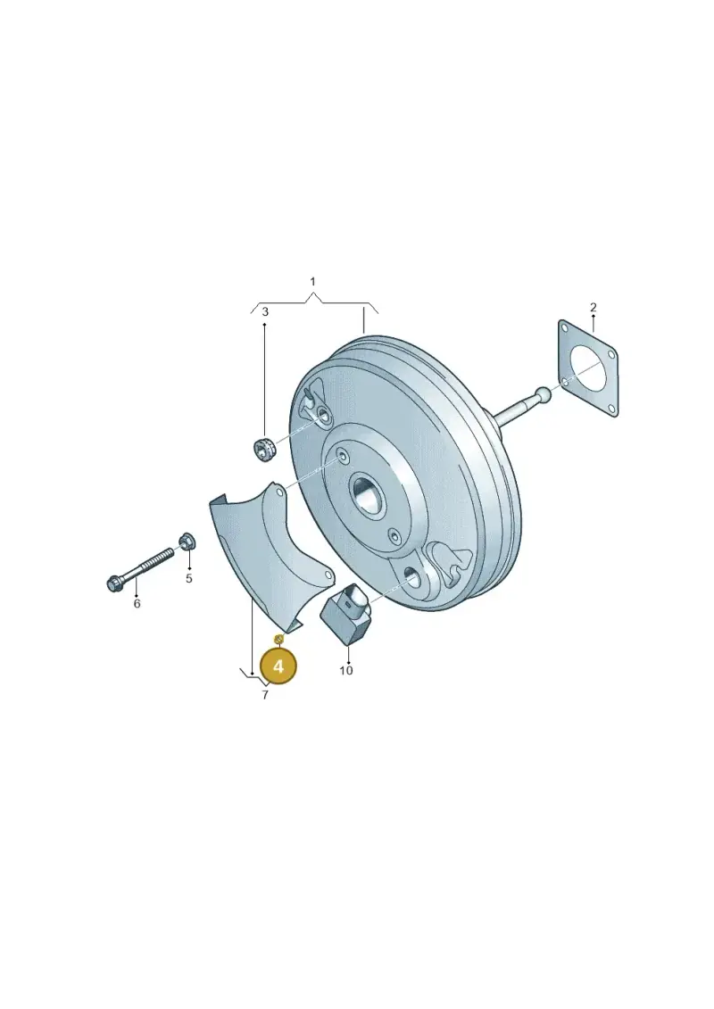 357612166 — Audi Q3 1.4 (2016-) diagram 460612100, position 4