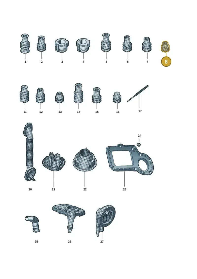 357972742 — Audi Q6 e-tron (2023-) diagram f5s971815, position 8