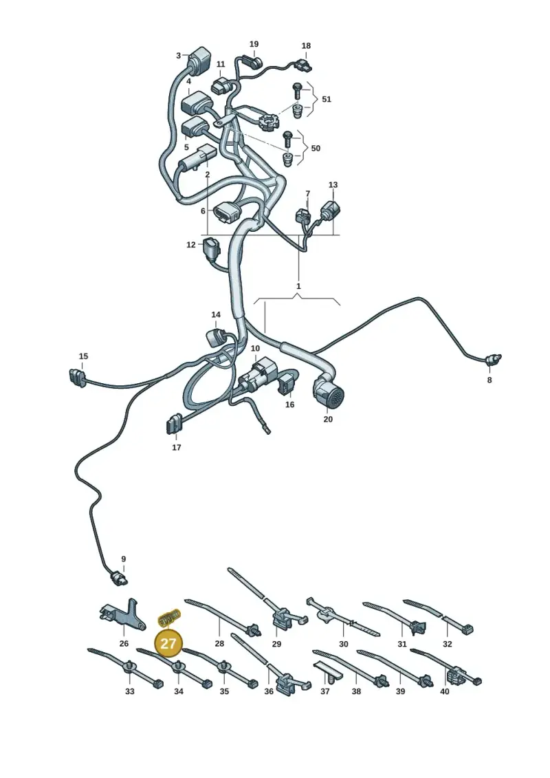 357972841 — Audi RS e-tron GT (2020-2020) diagram 4j1971250, position 27
