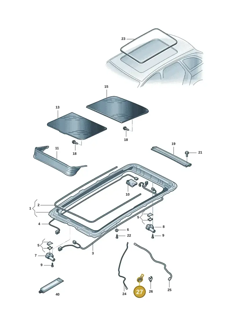3AA877236 — Audi Q6 (2022-) diagram 4cg877010, position 27