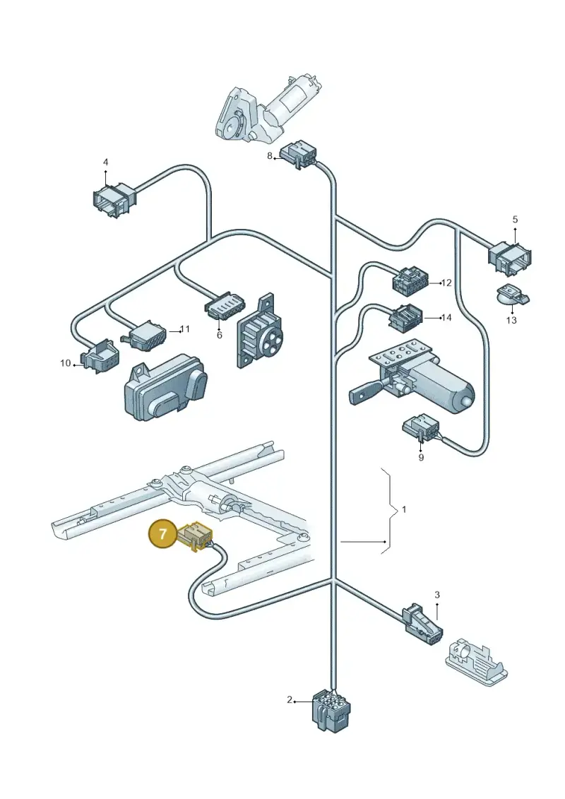3B0959743 — Audi RS3 Limousine (2017-2020) diagram 890972120, position 7