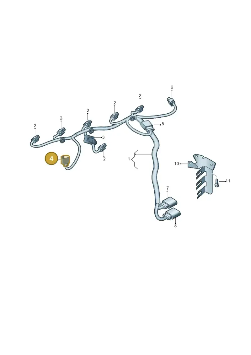 3B0973703G — Audi RS3 Sportback (2015-2016) diagram 764971250, position 4