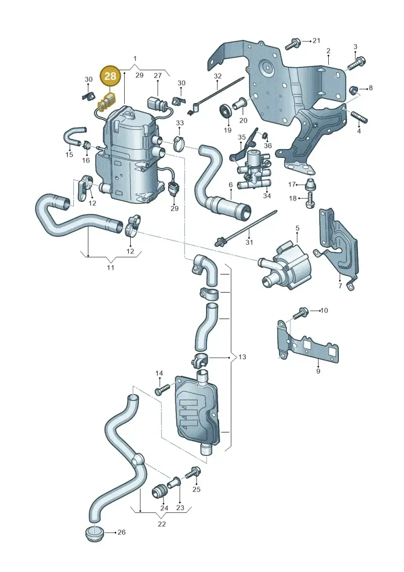 3B0973852A — Audi RS Q8 Quattro (2019-) diagram 429261000, position 28