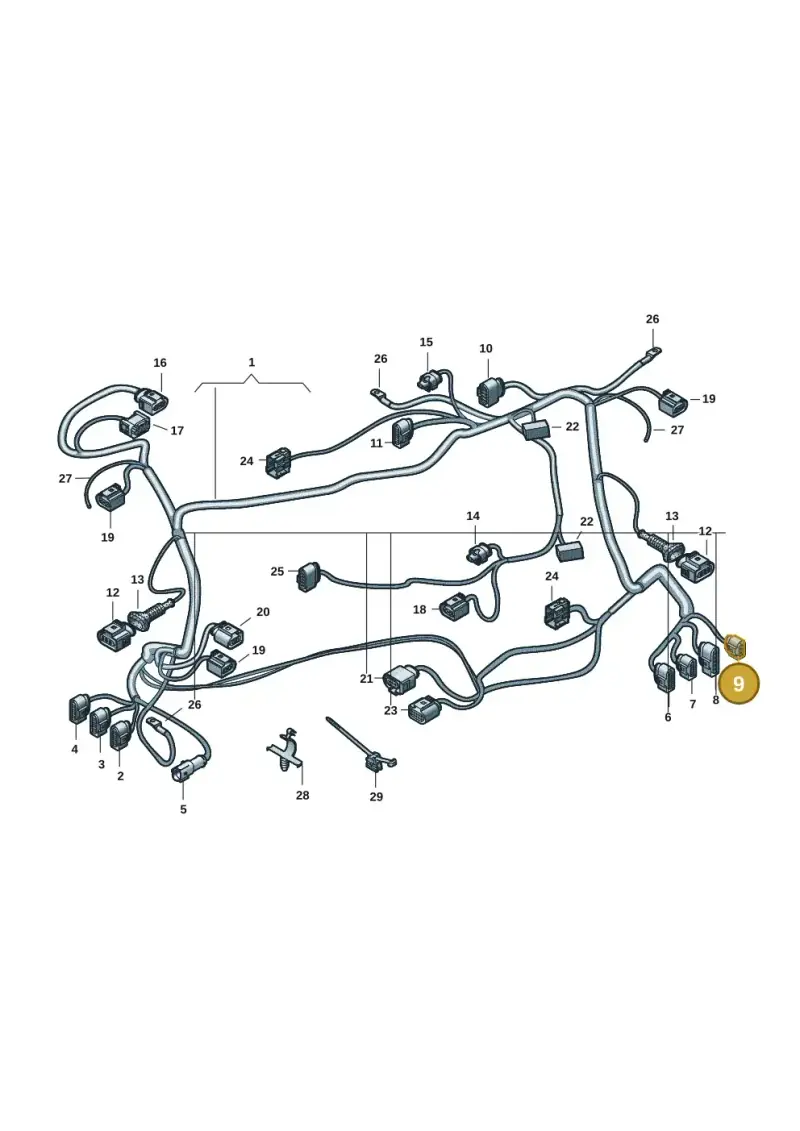 3B0973852A — Audi RS e-tron GT (2020-2020) diagram 4j1971150, position 9