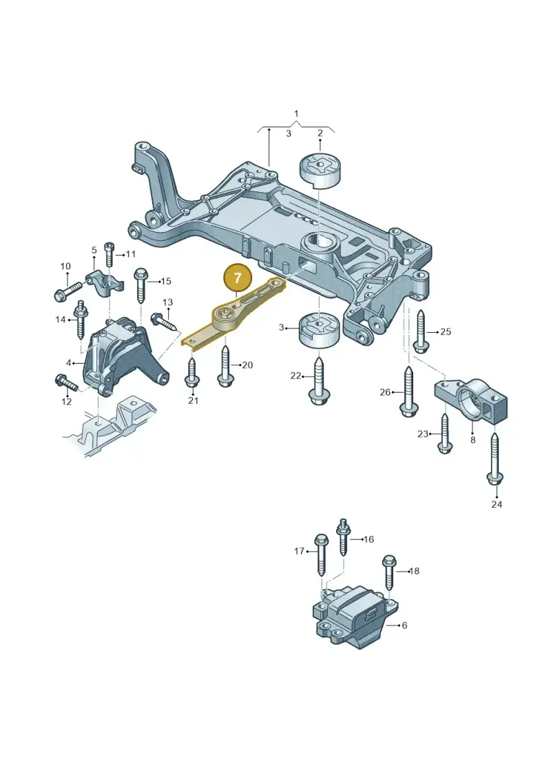 3C0199855M — Audi RSQ3 qu. 2.5 (2013-2018) diagram 764199100, position 7