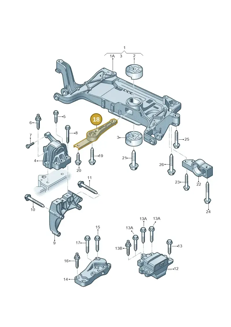 3C0199855M — Audi Q3 2.0 TDI (2014-2019) diagram 855199200, position 18