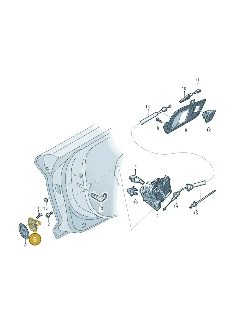 3C0837033B — Audi R8 Spyder (2015-2024) diagram 872837300, position 5