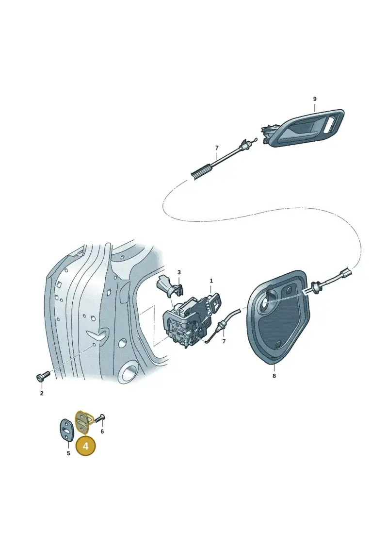 3C0837033B — Audi Q6 e-tron (2023-) diagram f5s837030, position 4