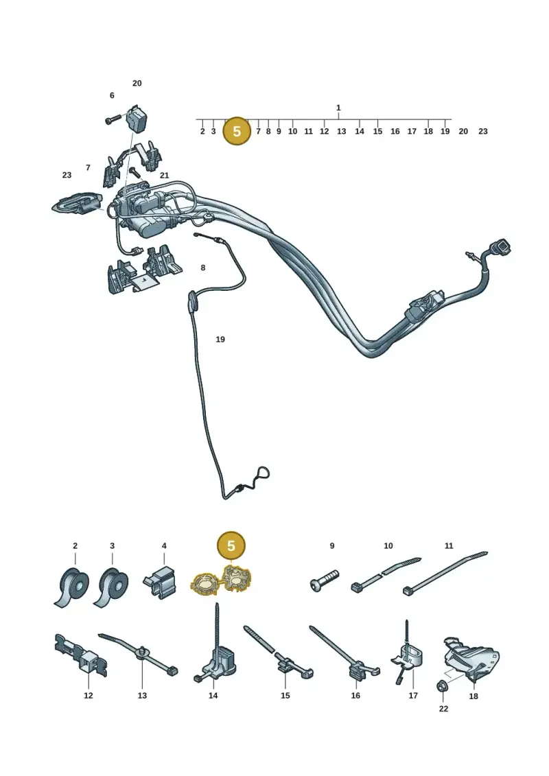 3C0971260A — Audi Q6 e-tron (2023-) diagram f5s970300, position 5