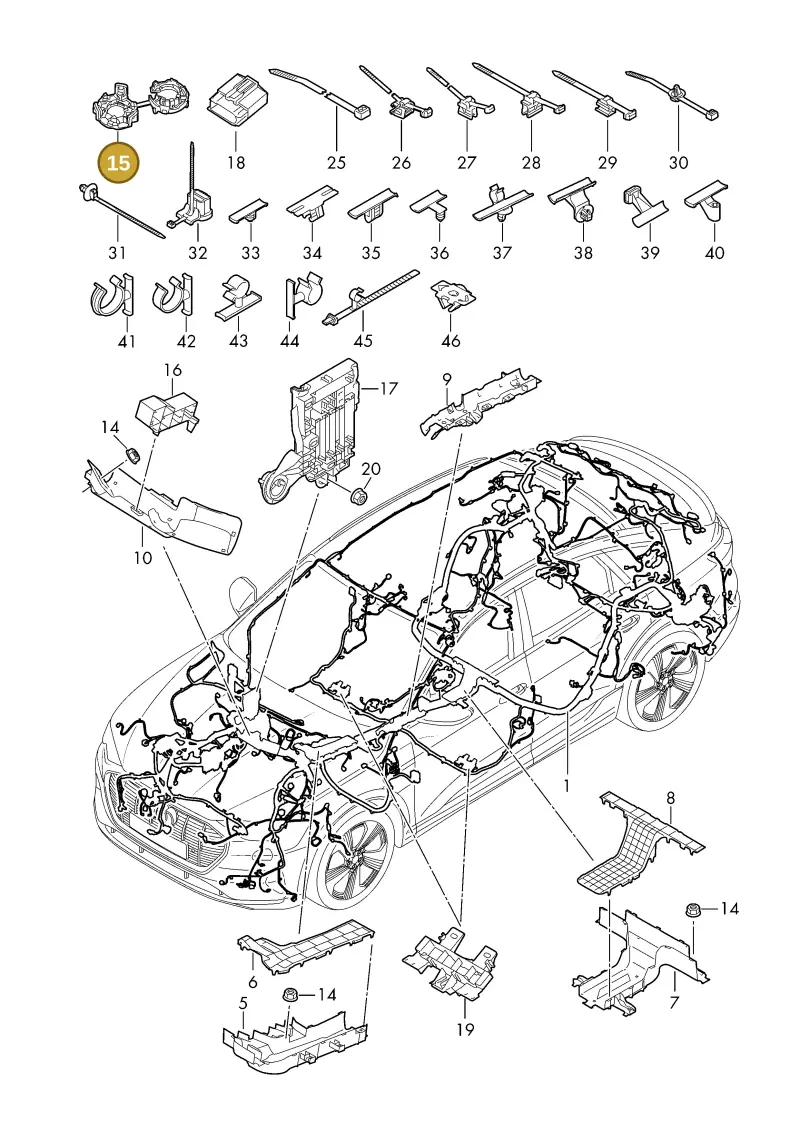 3C0971260C — Audi Q6 e-tron (2023-) diagram f5s971800, position 15