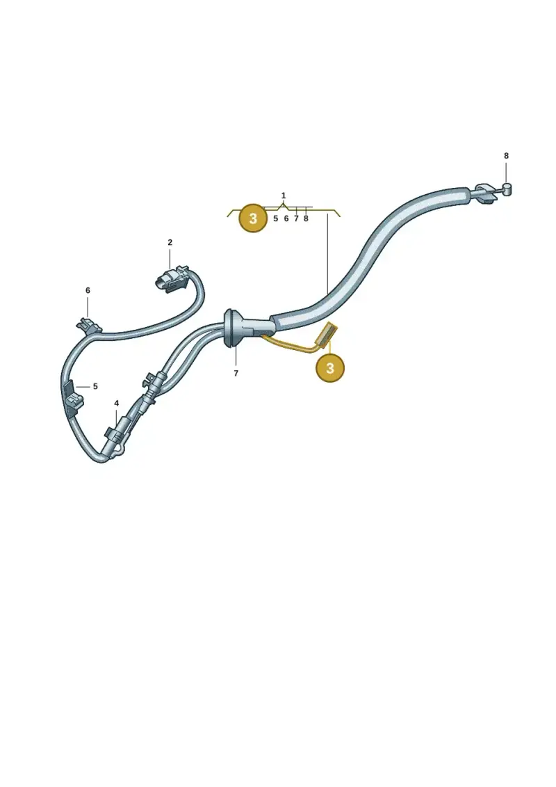 3C0973119B — Audi Q4 Sportback (2021-2022) diagram 89a972360, position 3