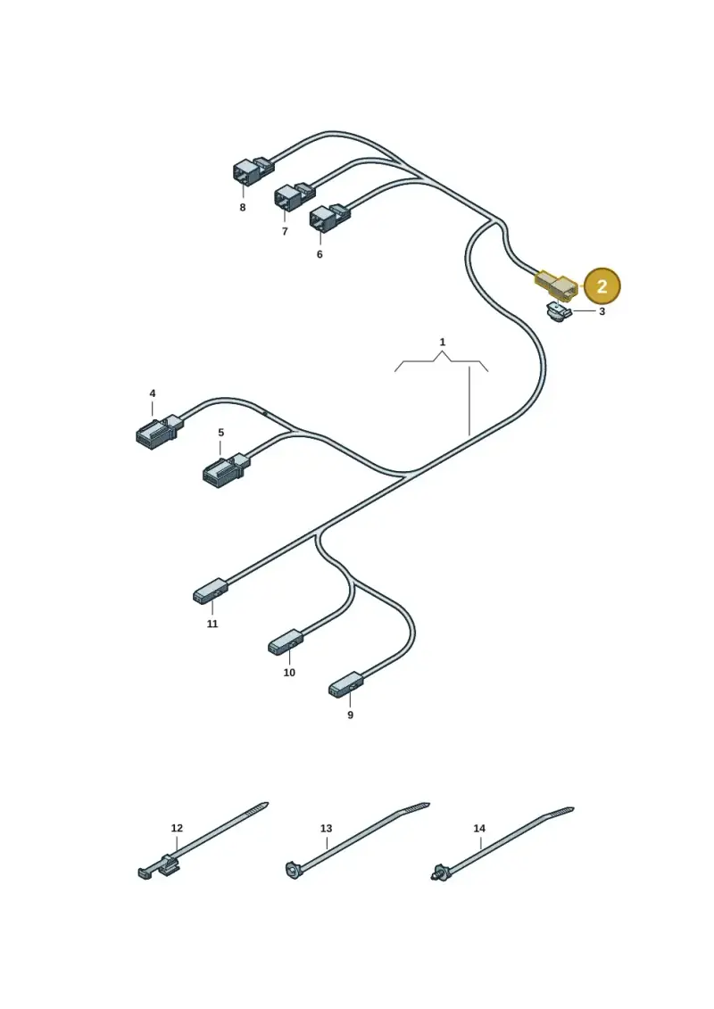 3C0973332C — Audi RSQ3 Sportback (2019-2024) diagram 597882025, position 2