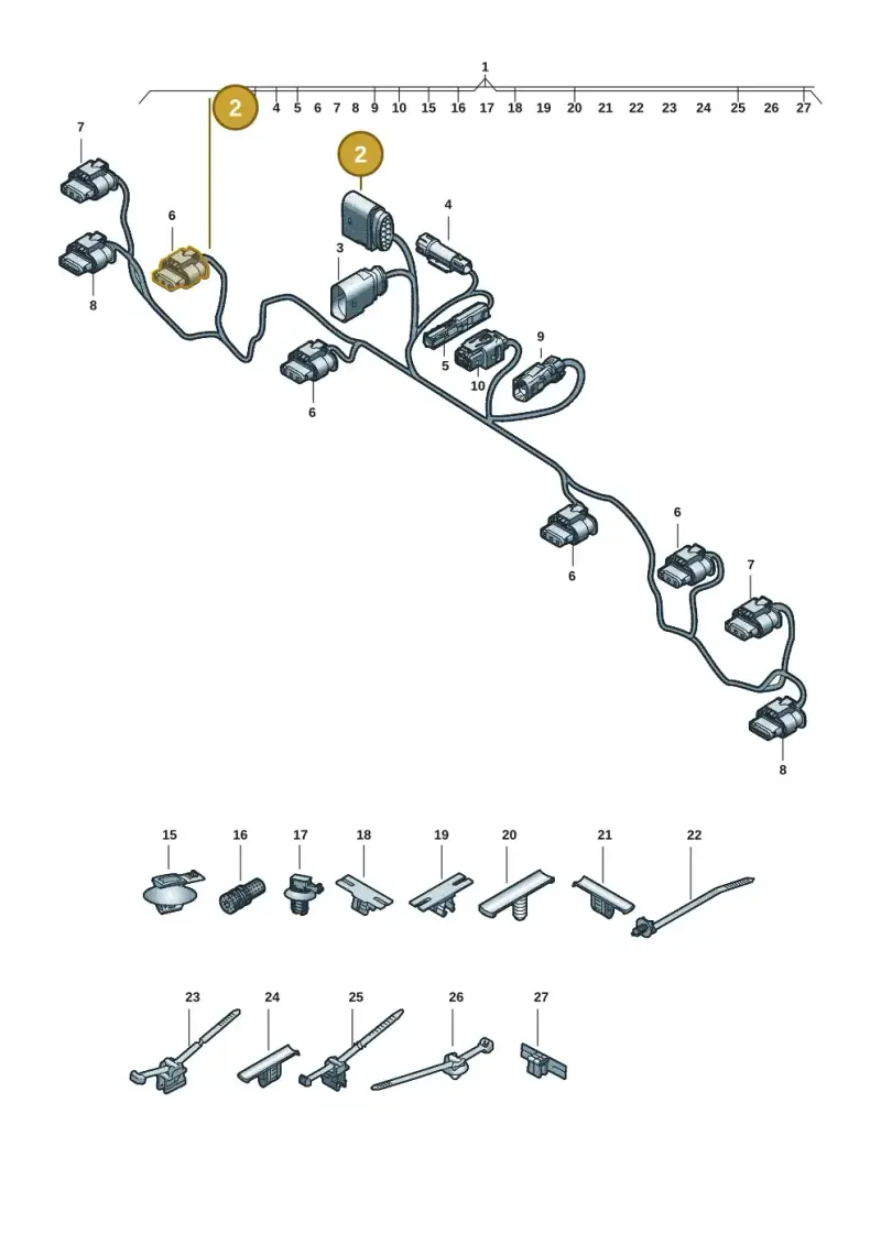 3C0973837 — Audi Q6 e-tron (2023-) diagram f5s972700, position 2