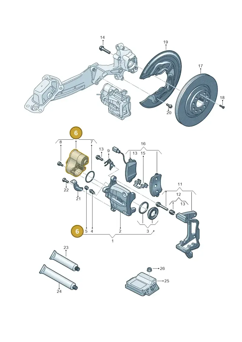 3C0998281A — Audi RSQ3 qu. 2.5 (2013-2018) diagram 764615700, position 6