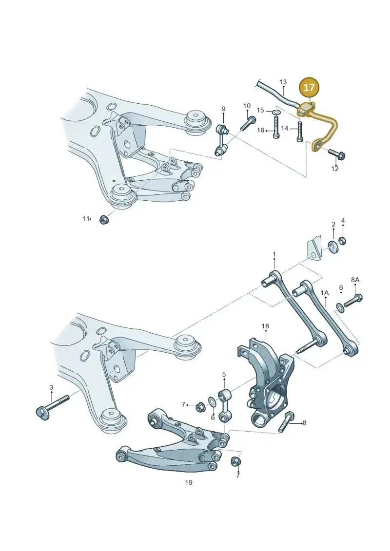3D0511439 — Audi A8/S8/qu. lang    08> (2007-) diagram 291505100, position 17