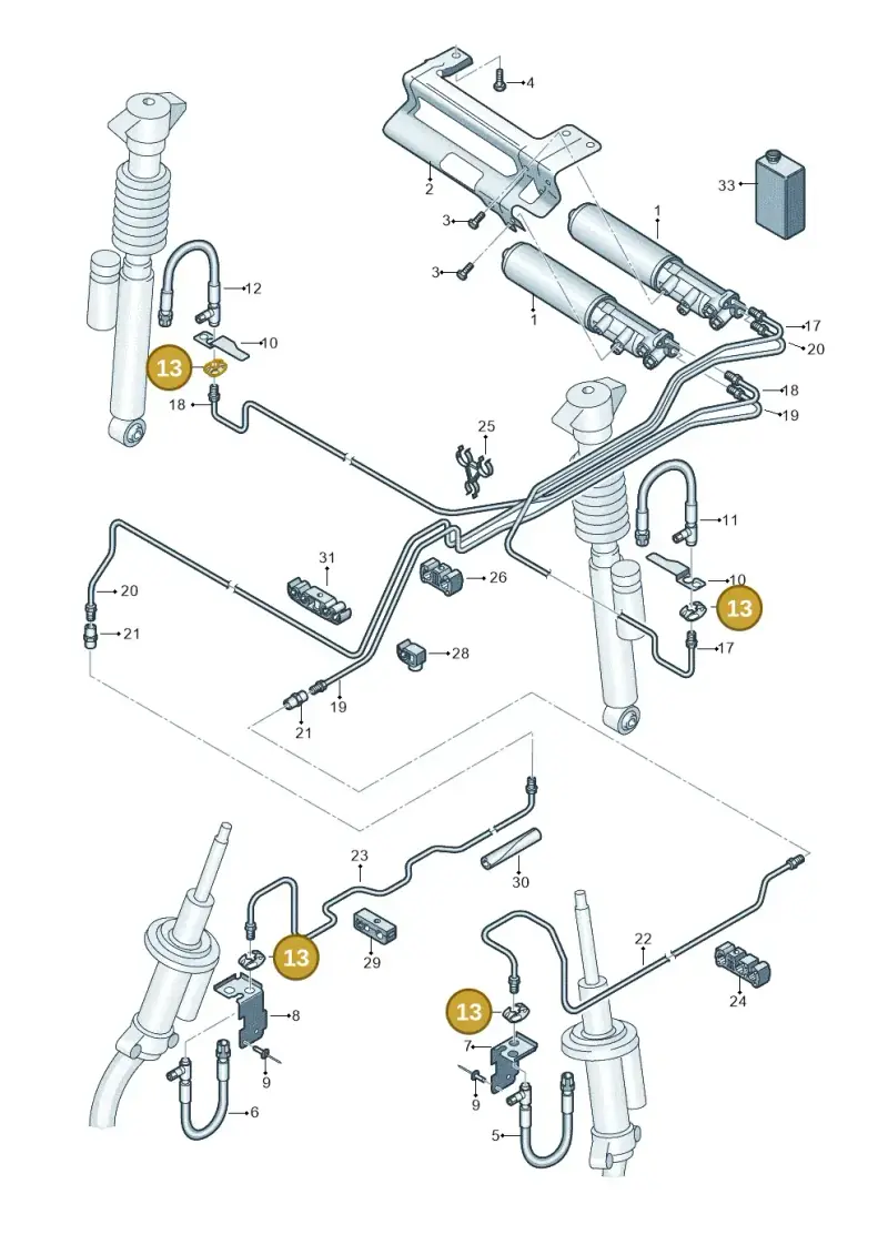 3D0611715C — Audi RS4 Av. qu. 4.2 (2012-2015) diagram 695616300, position 13