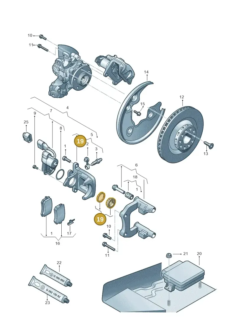 3D0698671 — Audi Q5 qu. 2.0 TDI (2012-2017) diagram 620615600, position 19