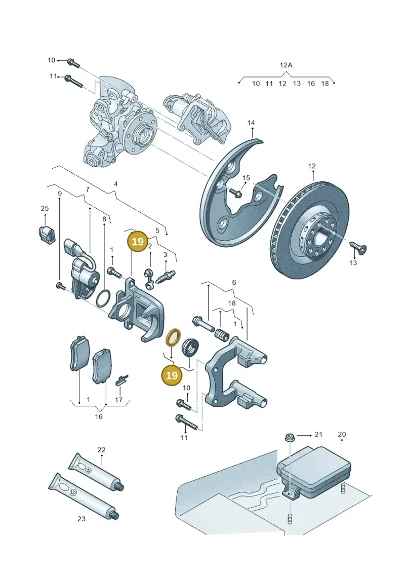 3D0698671 — Audi Q5 qu. 2.0 TDI (2012-2017) diagram 620615610, position 19