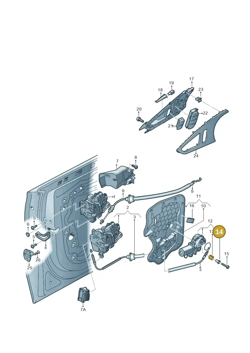 3D0837271 — Audi A6 qu. 3.0 tdi (2014-2018) diagram 717837300, position 14