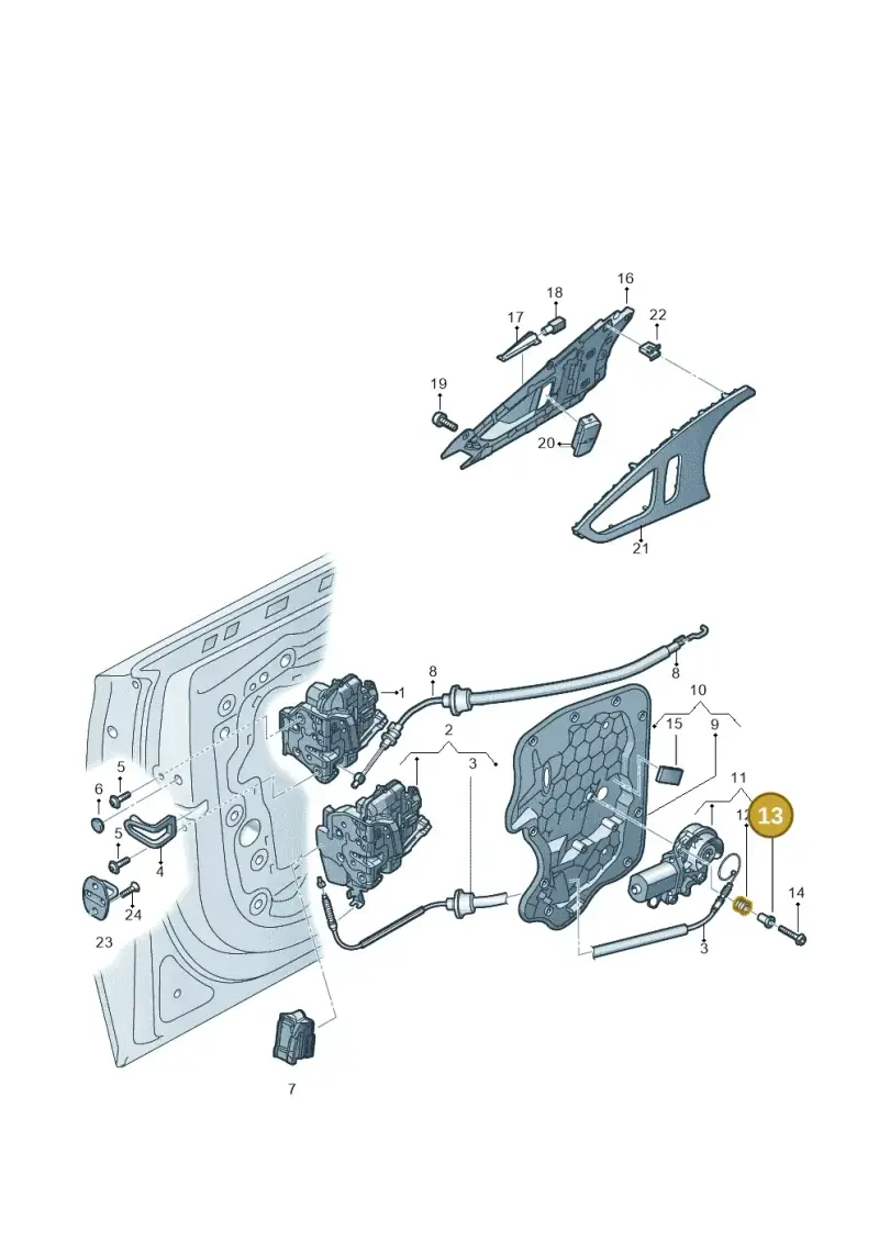 3D0837271 — Audi A6 qu. 3.0 tdi (2014-2018) diagram 758839300, position 13