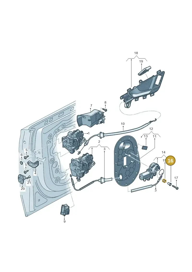 3D0837271 — Audi Q7 qu. 3.0 TDI (2015-2019) diagram 859837300, position 16