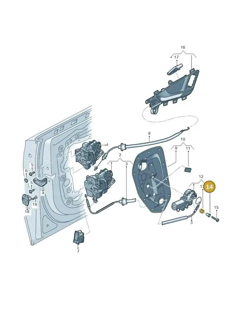 3D0837271 — Audi Q7 qu. 3.0 TDI (2015-2019) diagram 859839300, position 14