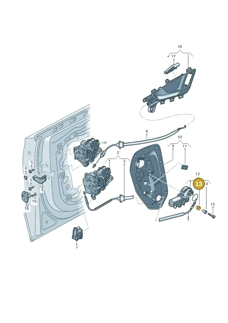 3D0837849 — Audi Q7 qu. 3.0 TDI (2015-2019) diagram 859839300, position 13