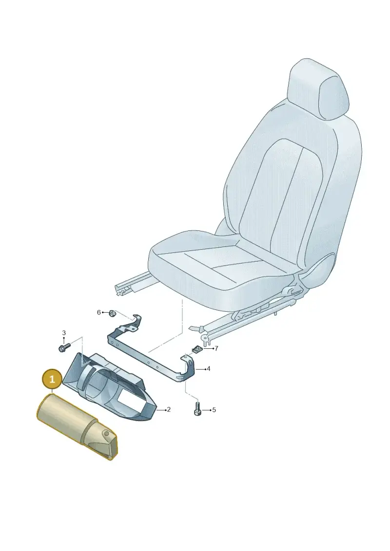 3D0860277 — Audi A3 Sportback (2019-2021) diagram 596860100, position 1