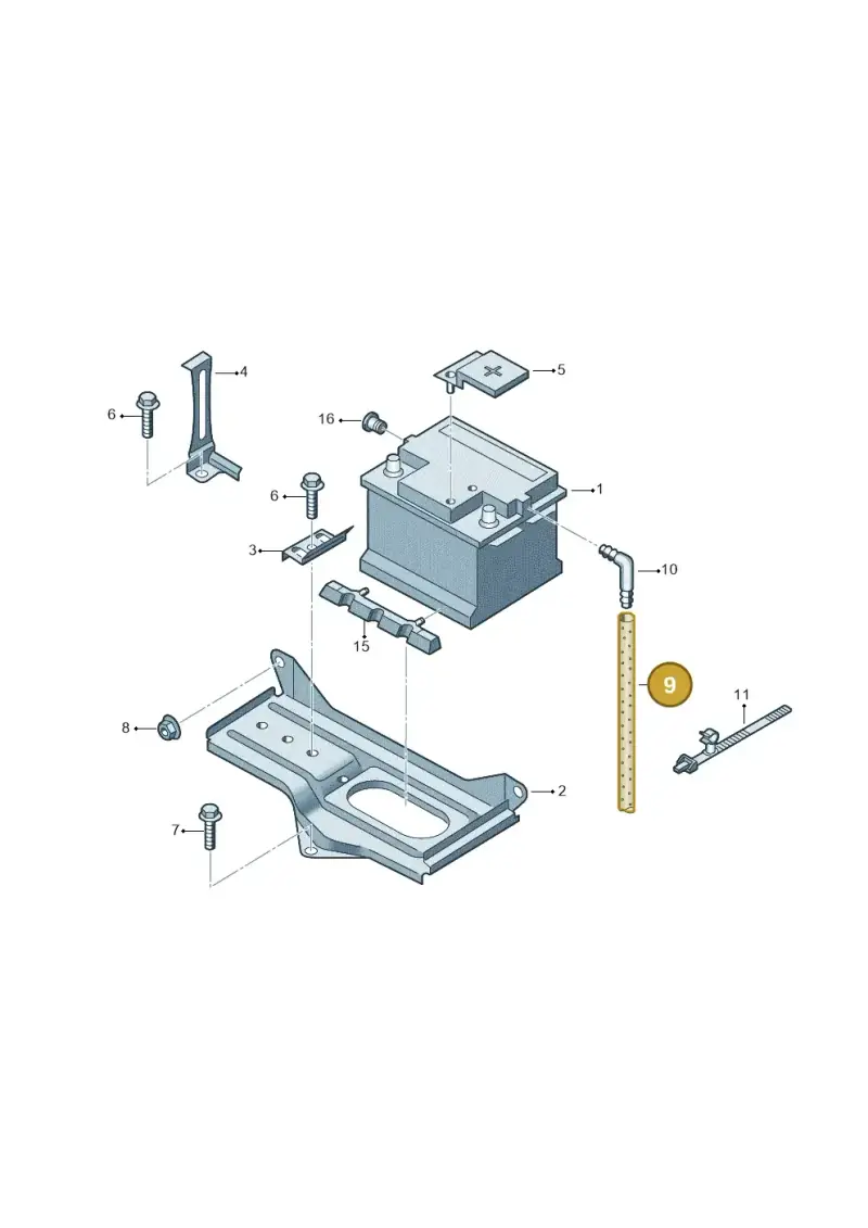 3D0915531A — Audi A6/Wagon/quattro (2001-2004) diagram 156915100, position 9